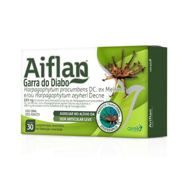 Aiflan Garra Do Diabo 533Mg 30 Comprimidos